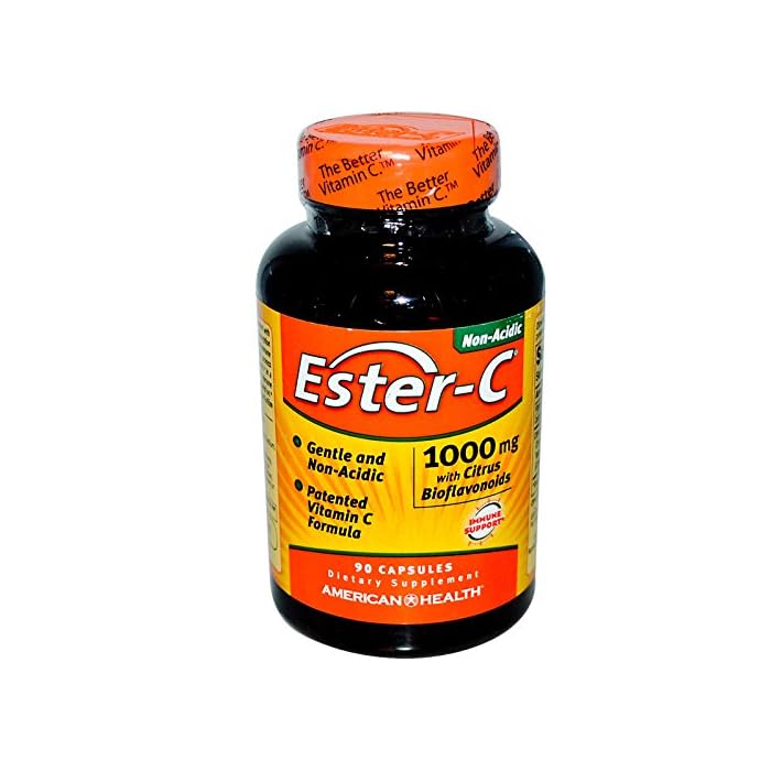 American Health Ester-C With Citrus Bioflavonoids Capsules - 24-Hour Immune Support, Gentle On Stomach, Non-Acidic…