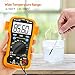 BTMETER BT-39C True RMS Digital Multimeter Auto Ranging for AC DC Voltage,Current, Resistance, Capacitance Tester with Temp Battery LED Test Auto Backlit