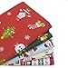iNee Christmas Fat Quarters Fabric Bundles, Quilting Sewing Fabric, 18