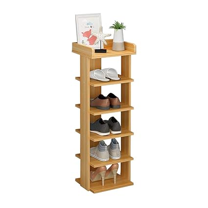 Wooden Shoe Rack Storage Cupboard Multi Tier Simple Tower Cabinet