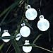 Innoo Tech Solar Globe String Lights Outdoor Lights 19.7ft 30 Led Christmas String White Crystal Ball Decoration for Patio ,Garden ,Wedding,Party,Bedroom