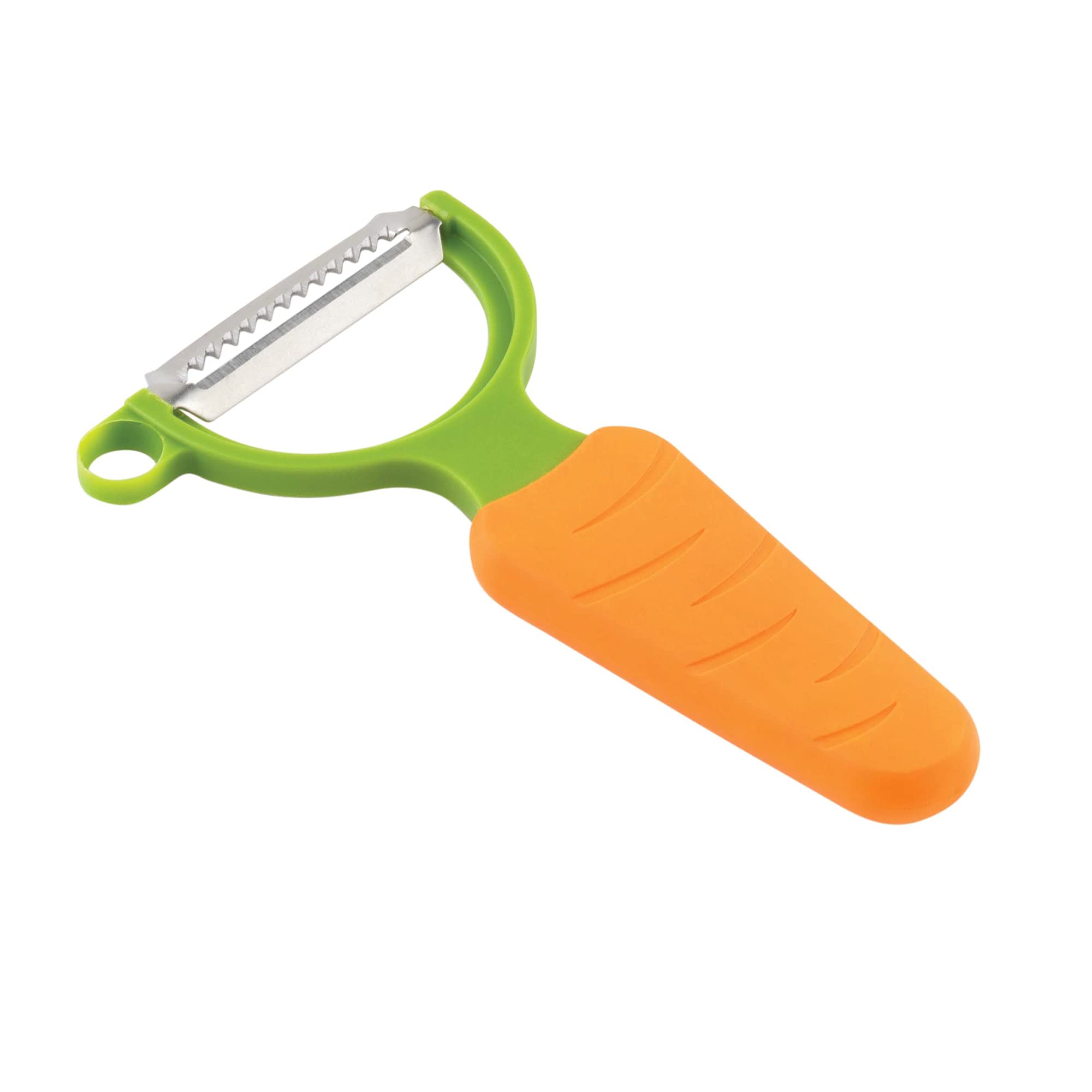 Kuhn Rikon "Veggie" Julienne Carrot Peeler, Plastic, Orange/Green