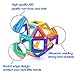 CleverFun Toys 75 pieces Toy with Glow in the dark pieces, wheels and plastic box 