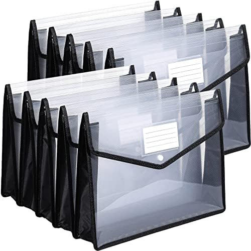 10 Pieces B4 Plastic File Folders Envelope Expanding File Wallet