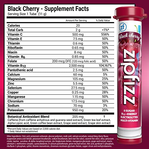 Zipfizz Energy Drink Mix, Electrolyte Hydration Powder with B12 and