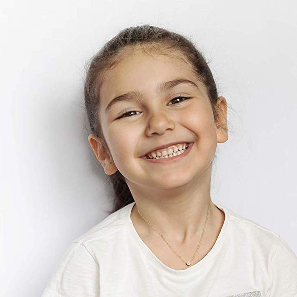 Initial Heart Necklace-Vorname Titanium Steel Peach Heart Letter Necklace 26 Letters Love Clavicle Neck Chain Handmade Dainty Personalized Choker Necklace Gift for Women Kids Child Necklace Jewelry