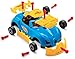 Brunfen Toys Build-Your-Own 30 Piece Racing Car Toy for Kids with Sounds and Lights, Includes Toy Power Drill