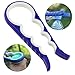 Jar, Bottle & Can Opener By PumpkinStore – Slip Resistant Grip – Sturdy Silicone Rubber & PP Material – Ideal For Seniors & People Suffering From Arthritis – Multipurpose Kitchen Tool – Blue & White