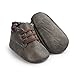 Voberry Toddler Baby Boy's Leather Sneaker Shoes Lace up Snow Boots Warm (12~18 Month, Dark Gray)