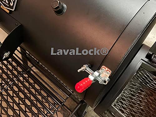 LavaLock BBQ Lid LL-12050 Smoker Vertical Handle Door Clamp 200 lb. Latch