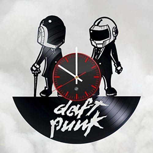 Daft Punk Band Vinyl Record Wall Clock - Decorate your living room with Modern Art - Best gift for men or women, girls or boys