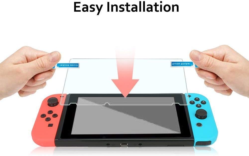 Maexus 2 Pcs Switch Screen Protector Tempered Glass Premium HD Clear Anti-Scratch Screen Protector for Nintendo Switch: Electronics