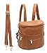 miss fong Small Diaper Bag Mini Diaper Bag, Leather Diaper Bag Backpack Mini Backpack with 14 Pockets Insulated Pockets & Shoulder Strap