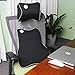 Anyshock Car Seat Headrest Pillow and Car Lumbar Support Pillow Travel Auto Head Neck Rest Cushion with Ergonomically Design for Adjust Sitting Position Relief Pain of Back/Spine/Coccyx (Black)