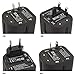 LOOP Travel Smart 4, Worldwide Travel Adapter Charger [US UK EU AU/CN] w/ 4 USB Charging Ports [4500mAh] Universal AC Socket - Safety Fused (Black)