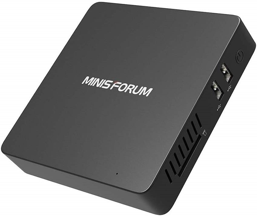 Mini PC, Intel x5-Z8350 Processor 4K HD Graphics Fanless Mini Computer, 4GB/64GB Storage Support Windows 10 64-bit/Dual Band WiFi/BT 4.0/1000M LAN with HDMI/VGA Port