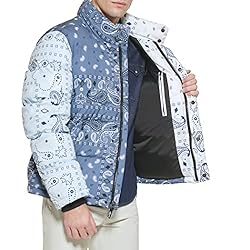 Levi's Men's Bubble Puffer, Indigo Wash, Large