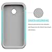 Motorola Moto E Case, Moto E 1st Gen Case, Tekcoo(TM) [Tmajor Series] [Turquoise/Grey] Shock Absorbing Hybrid Rubber Grip Plastic Impact Defender Rugged Slim Hard Case Cover Shell for Moto E 2014
