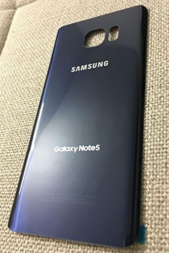 OEM Samsung Galaxy NOTE 5 N920 Back Glass Cover Battery Door Replacement USA USA (Blue Black)