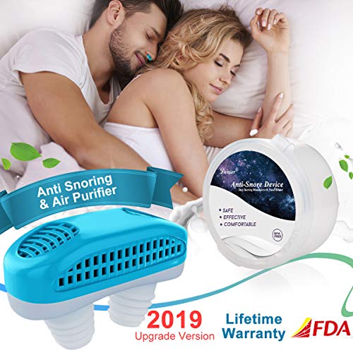 Upgrade 2-in-1 Anti Snoring Devices, Snoring Solution Nasal Dilator Nose Vents Plugs Clip Stop Snoring Aids Snore Stopper Reduce Snoring Sleeping Aid Device for Ease Breathing Comfortable Sleeping