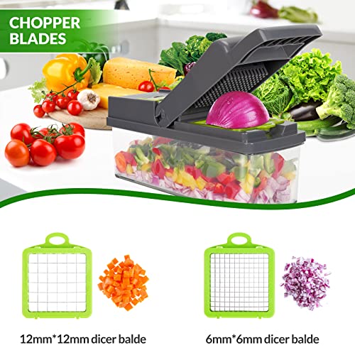 Vegetable Chopper 12in1 Veggie Choppers, Spiralizer Vegetable Slicer