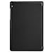 Kusen Google Nexus 9 Tablet Case with Shock Absorption Ultra-Thin PU Leather Triple Folding Performance for Google Nexus 8.9 inch Tablet (Black)