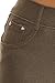 Women's Plus Size Cotton Blend Stretchy Jeggings With 5 Pockets (ARMY GREEN, XXL)