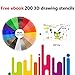 TIPEYE 3D Pen Filament Refills PLA 16 Colors 20 Feet 1.75mm with 200 Stencils eBook Total 320 Feet 3D Art Pen Filament, Canbor, MYNT3D, DigiHero, Soyan, Dikale, Vcall,Zerofire 3D Printing Pen