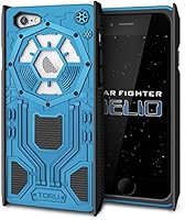 iPhone 6s Case, iPhone 6 Case, TORU [STAR FIGHTER HELIO] with Wing Shield Drop Protection [HEAVY DUTY] [SHOCKPROOF] Protective Rugged Armor Case for both iPhone 6 and iPhone 6s - Blue