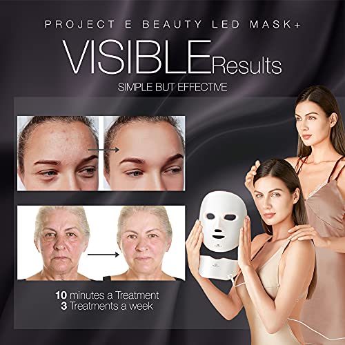 Project E Beauty LED Light Therapy Face & Neck Mask Wireless Photon