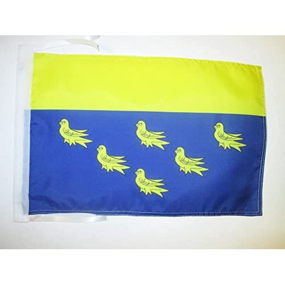 AZ FLAG - West Sussex county Flag - 18'' x 12'' - 100% Polyester County of West Sussex - England Small Banner with Two Cords - Fade Resistant - Vivid Colors - 18x12 in - 45x30 Cm โ image 1