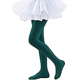 UTTPLL Girls Dance Tights for Ballet Student School Toddler Footed Tights Kids Ultra Soft Semi-Opaque Stockings