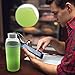 Hot or Cold Glass Tea Tumbler Infuser Bottle – Tea Travel Mug with Flavor Dispenser - Loose Leaf Tea Cup with Strainer Filter 400ml - Insulating Sleeve - Green