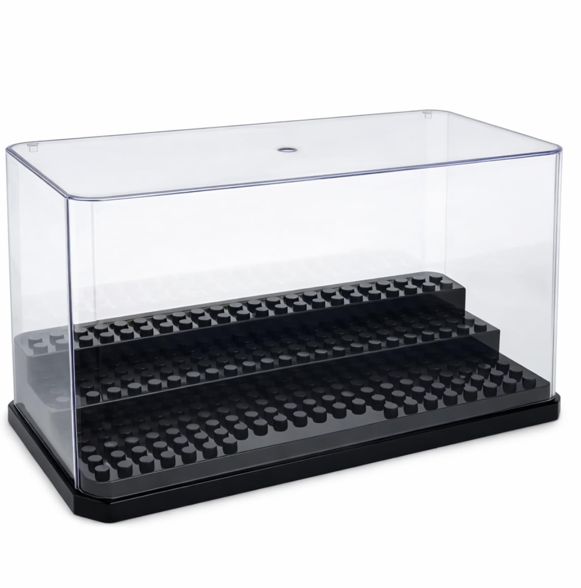 DailyTrends Acrylic Minifigure Display Case – Clear Dustproof 3-Tier Mini Figure Display Case Mini Figures, Collector Storage Box (Compatible with Lego Minifigure)
