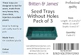 Britten & James Professional Seed Tray Green without Holes Pack 3 37.5 x 23cm view 4