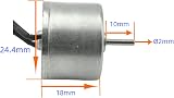 CHANCS RF-310 DC Gear Motor 3V-6V Micro Electric Motor for Fan Hand Generator view 2