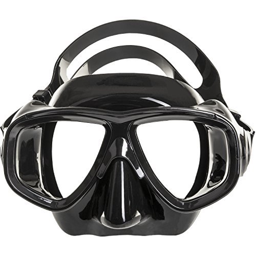 IST RX Prescription Scuba Diving Mask (Black/Black Silicone, Nearsight -2.5)