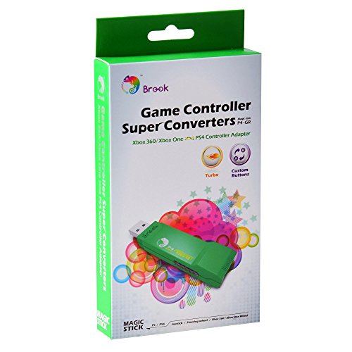 Gam3Gear Brook XBox 360 / Xbox ONE to PS4 Super Converter Controller Gaming Adapter with FREE Keychain