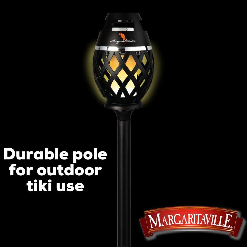 Two Pack Margaritaville Sounds of Paradise Outdoor Tiki Torch Bluetooth Light-Up Speaker- No Flame LED Lanterns/Lamp. Outside Patio Lights/Lantern Portable Blue Tooth Tiki Torch Stereo Speakers: Home Audio & Theater