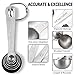 Tovantoe Stainless Steel Measuring Spoons, Silver
