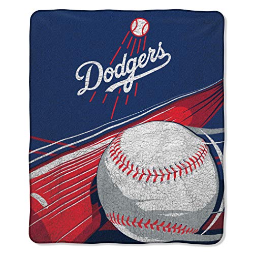 MLB Los Angeles Dodgers "Big Stick" Sherpa Throw Blanket, 50" x 60