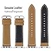 7 Colors for Apple Watch Band, Fullmosa Calf Leather Strap Replacement Band/Strap with Stainless Steel Clasp for Apple iWatch Series 1 2 3 Sport and Edition Versions 2015 2016 2017, 42mm Light Brown