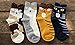 AnVei-Nao Womens Girls Cartoon Cute Cat Pattern Cotton Soft Crew Socks 4 Pairs Long