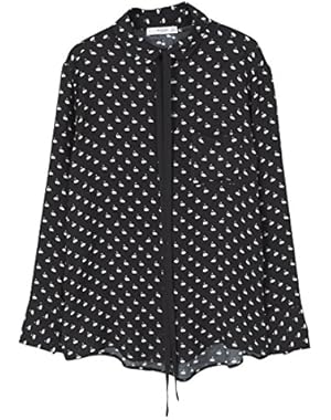 Mango Women's Printed Flowy Shirt