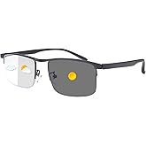 Vepiant Blue Light Blocking Glasses Transition Photochromic Tint Sunglasses Anti Eyestrain Computer Gaming Bluelight Blocker Eyeglasses Anti Glare UV Protection Sun Color Change Eyewear for Men Women