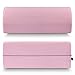 Half Moon Pillow Bolster - Pain Relief Memory Foam Cushion with Removable/Washable Cotton Cover – Reduced Stress on Spine, Effective Support for Side and Back Sleepers etc. (Light Pink)