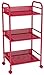 dar Living 3-Tier Cart, Red