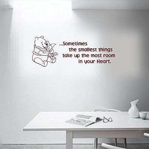 earck Wall Sticker Quotes Sometimes Classic Winnie The Pooh Quote Wall Sticker Art Mural Home Decor Living Room Vinyl Wall Decal Removable Poster