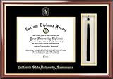 California State Univ. Sacramento Hornets - Embossed Seal - Tassel Box - Mahogany - Diploma Frame