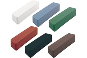 TWORIDER 6 Pcs Metal Buffing Polishing Compound for Buffing Wheel, Buffing Wheel Compound, Grit Corresponds to The Color from Coarse to Fine for Stainless Steel, Jewelry, Aluminum Polishing Compound -31 Oz